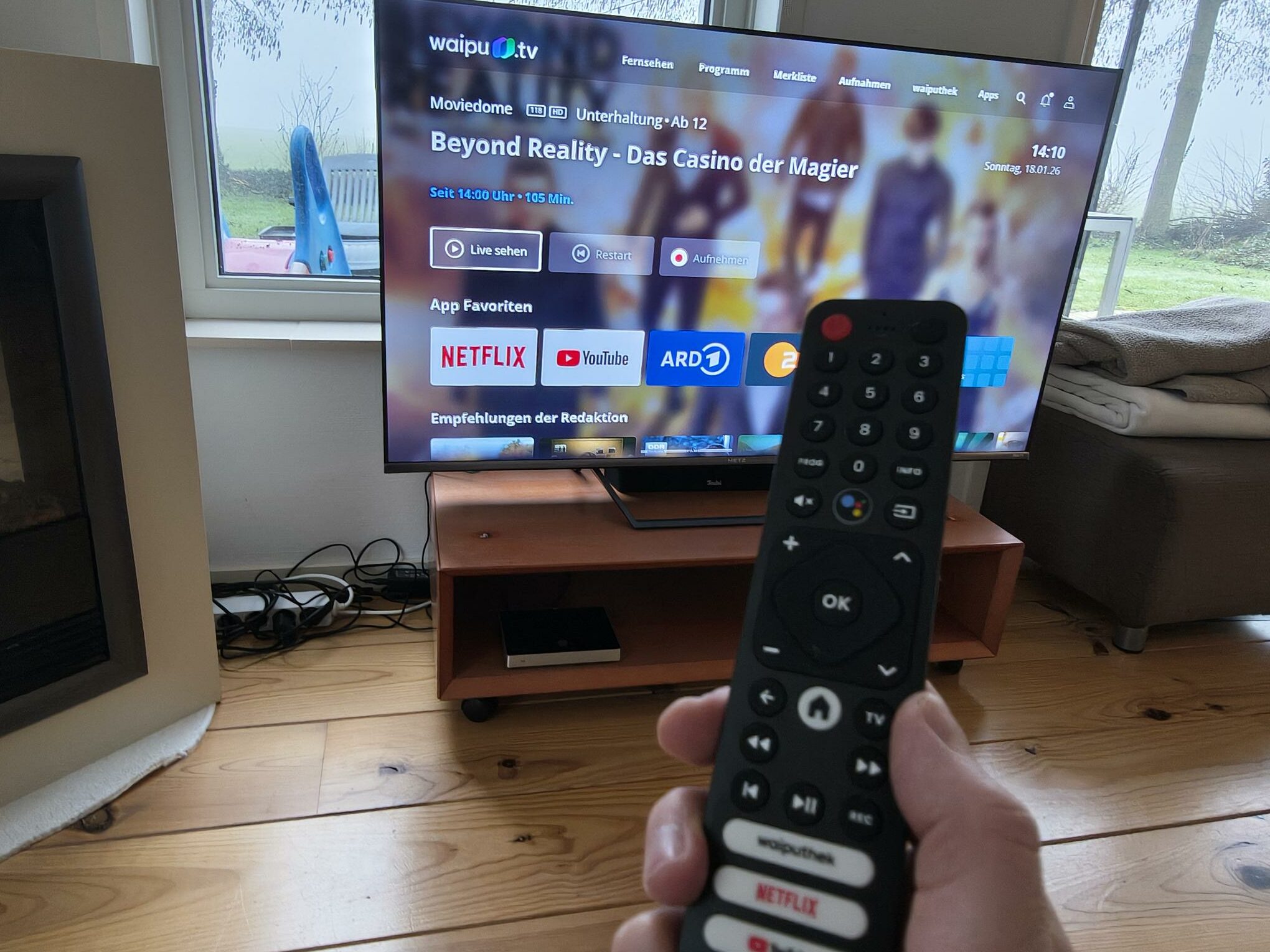 Metz/Roku TV – Fernbedienung: Eingang (Input) wählen